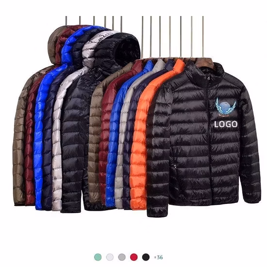 Commerce de gros d'hiver personnalisé Men' S Puffer Doudounes en coton matelassé Manteaux